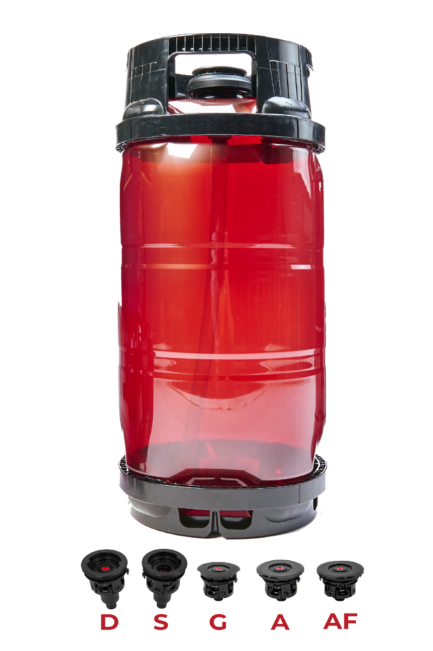 DOLIUM One-way keg 30L Slimeline CO2